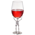 Stemmed Skeleton Wine Glass Single 19OZ Halloween Skeleton Glasses 10 H Goth Gifts Skeleton Gifts Sk