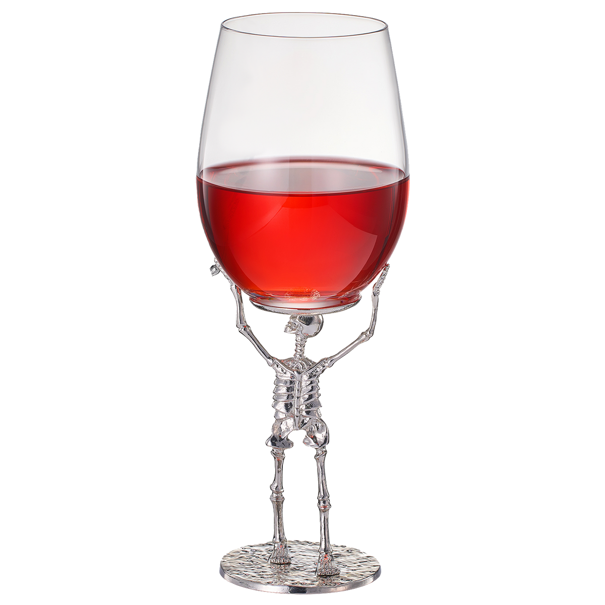 Stemmed Skeleton Wine Glass Single 19OZ Halloween Skeleton Glasses 10 H Goth Gifts Skeleton Gifts Sk